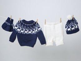 Beskrivning Tröja, byxor, mössa och sockor