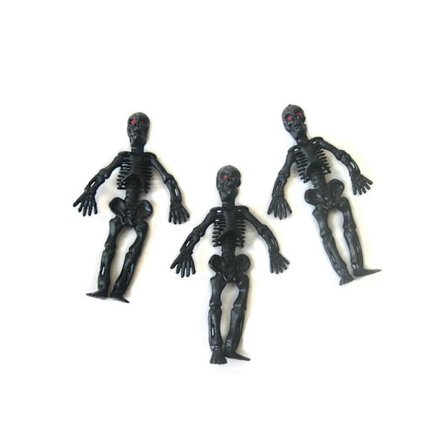 24stk Skull Doll Skelet Pendant 7CMBLACK SORT