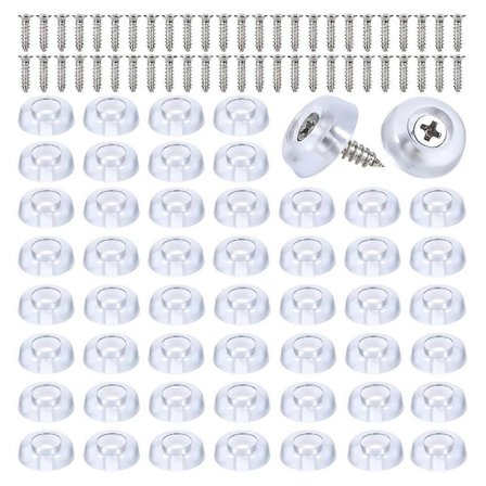 150 stk R Gummiføtter for skjærebrett, 16 mm skjærebrett F Eet Sklisikker støtfanger, for skjærebrett
