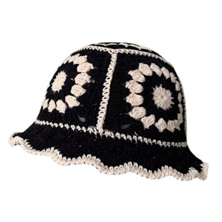 Håndlavet Boho strikket spandhat til kvinder
