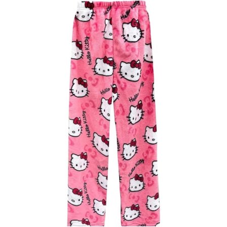 HelloKitty-sarjakuvahahmoiset flanellipyjamat, muhkeat ja paksut eristävät naisten pyjamat - Ruusunpunainen-FX-