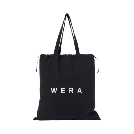 Wera Canvasväska med logga Handväskor Dam Svart ONESIZE
