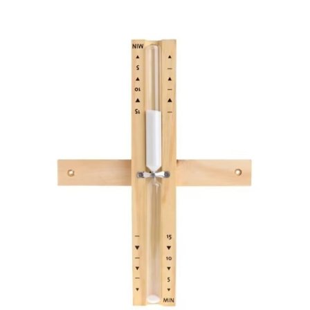 15 minutters træsauna-timer, sauna tilbehør, timer med roterende timeglas, varmebestandig, vægmonteret, miljøvenlig