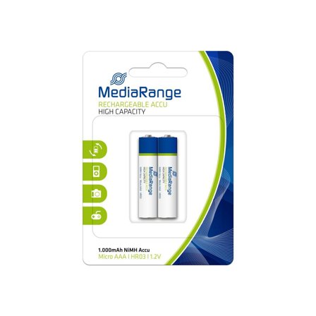 MediaRange MRBAT122 batteri - 2 x AAA - NiMH