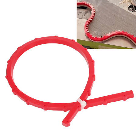 Træbearbejdning Profileringsstrimmel Mini Gear Drevet Fleksibel Kurveguide til Træbearbejdningsprojekter