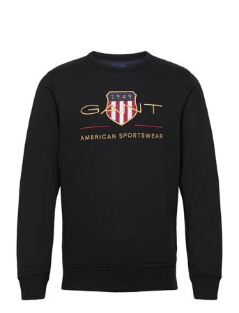 Archive Shield C-Neck Sweatshirt Trøje Sort GANT