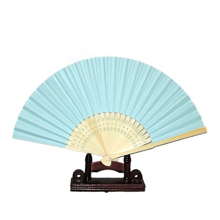 Solfjäder - Himmelsblå [C] - Enfärgad i papper