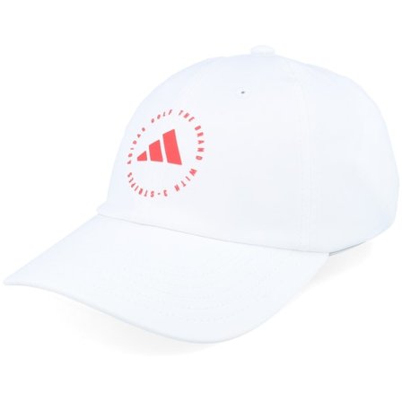 Adidas - Hvid unconstructed Kasket - Women Crisscross Hat White, Pure Ruby Dad Cap @ Hatstore