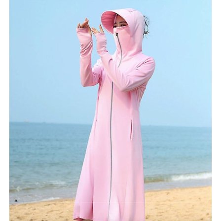 Sunscreen Clothing Female Summer Korean Outdoor Sunscreen Mask Sunscreen Shirt Student Wild Anti-foam Cover Sunscreen Clothing Leisure