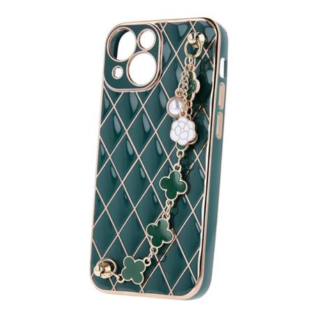 Iphone 13 - Elegant Glamour Mjuk Skal Grön