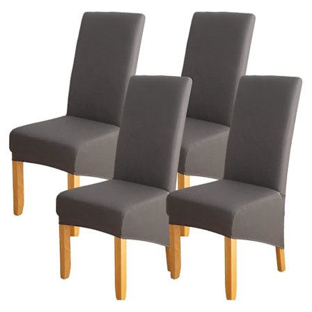 4 stk. Stolebetræk til Spisestole Xl Stolebetræk Høj Ryg Spisestol Betræk Stolebetræk F