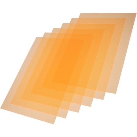 6 st Ark Filterplatta Blixt Gels Fotografisk Film Ljusdiffusor Film Färgfilter