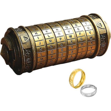 The Da Vinci Code Miniature Pengeskab: En sjov jule-, valentinsdags- eller fødselsdagsgave; en gådelås til din kæreste eller kæreste.