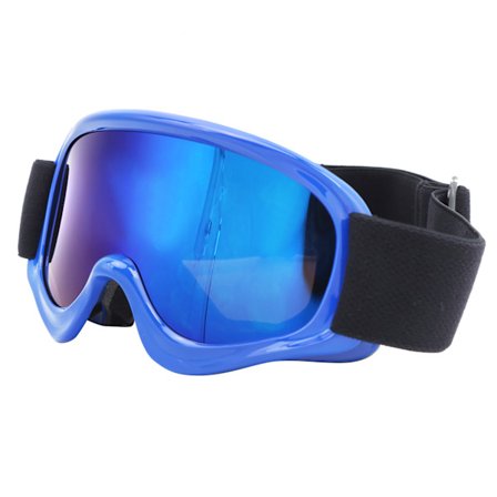 Børneski Dobbeltlags Anti-dug Sne Anti-sne Blindhed Klatring Vindtætte Briller Blå