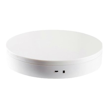 Elektrisk dreieskive 360° roterende display fotografering dreieskive hvit