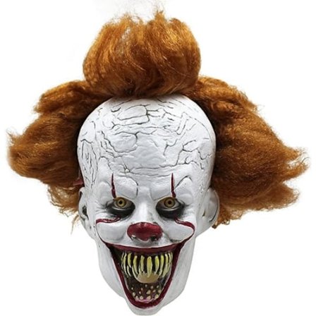 Halloween Maske Skummel Penny Smart Klovn Helmaske Parykk Hea-FF-