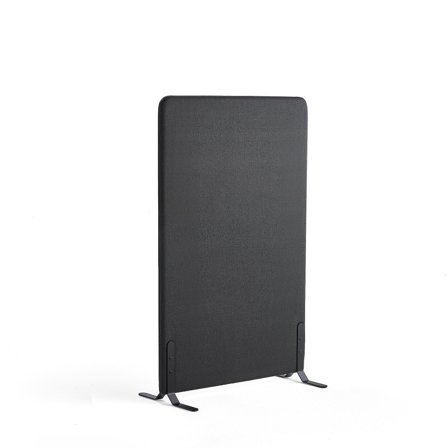 Raumteiler ZONE, 1360x800x46 mm, Stoff Etna, schwarze Beine, anthrazit