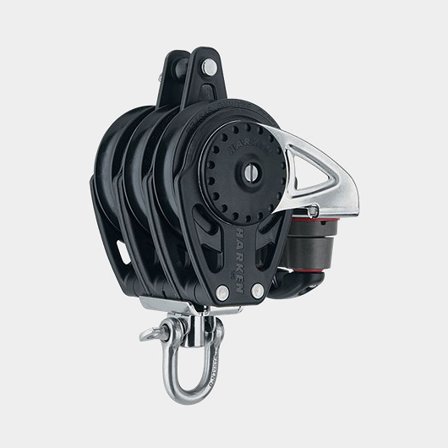 Harken 75mm Triple Block - Swivel, Becket, Cam Cleat (2669)