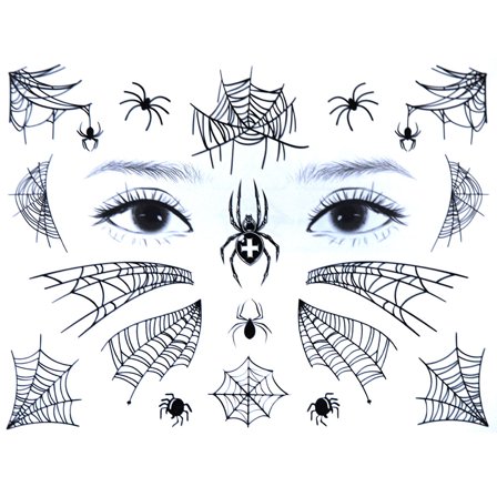 Halloween Midlertidige Tatoveringer J