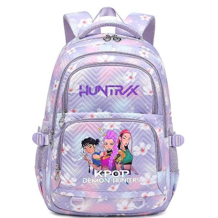 KPop Demon Hunters -printtireppu opiskelijoille, koululaukku _a A-WELLNGS