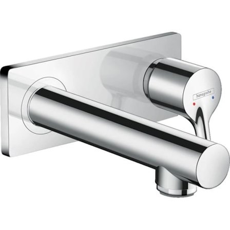HANSGROHE Talis S inbyggd väggmonterad tvättställsblandare, 165 mm fast pip, krom