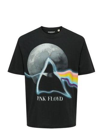 ONLY & SONS Onspink Floyd Rlx Ss Lic Tee - Black - M