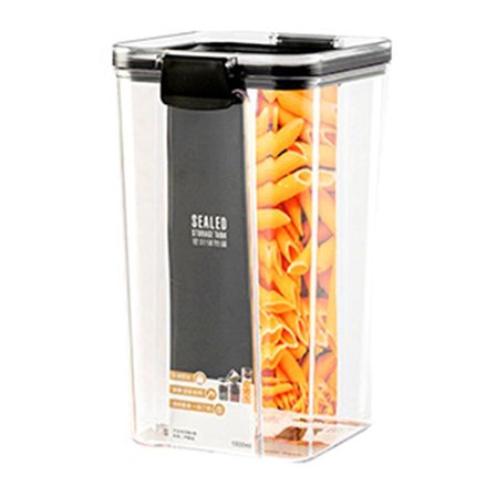 Plastik gennemsigtig forseglet krukke køkken krydderi husholdning fødevareopbevaringstank korn multi-korn opbevaringsboks 700 ml