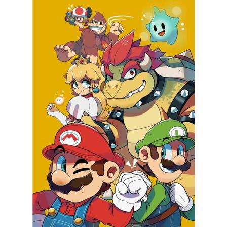 30x40cm, 5D diamantmaleri Mario rhinestone broderi lærred