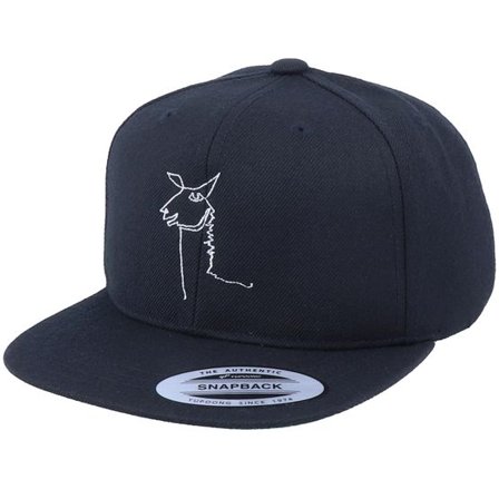 Kiddo Cap - Svart snapback Keps - Kids Lllama One Line Black Snapback @ Hatstore