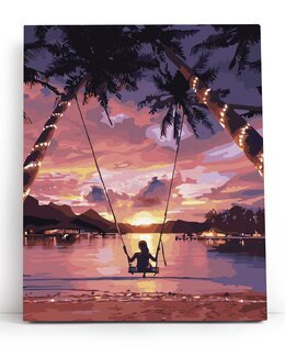 Paint By Numbers Auringonlasku