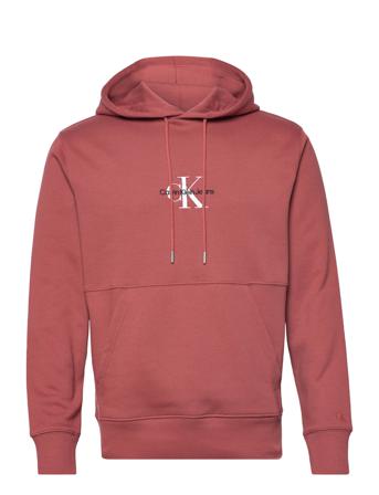 Monologo Hoodie Hoodie Trøje Lyserød Calvin Klein Jeans