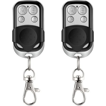 2 stk. Universal Gate Fjernbetjening Garageport Transmitter 433.92MHz Nøglekloning Universal Trådløs Fjernbetjening Fob Bil 4 Knapper til Bil 
