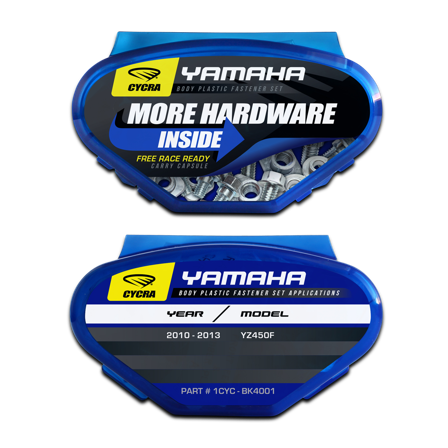 Juego de Pernos Cycra Plastics YZ450F 10-13 - Yamaha YZ 450F 2010-2013