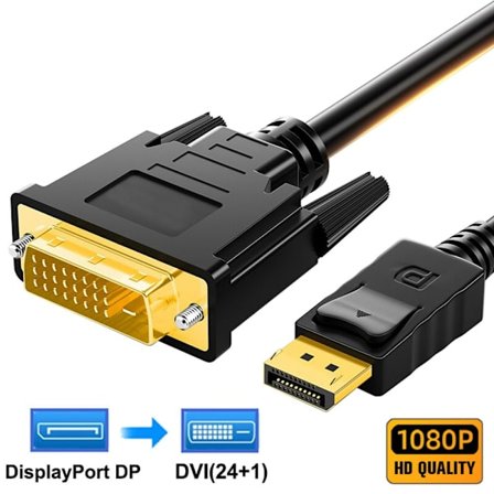 DP til DVI 24+1 Kabel DisplayPort Adapter