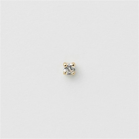 The One Piercing (M) - 18K GULDPLÄTERAT STERLING SILVER - Safira