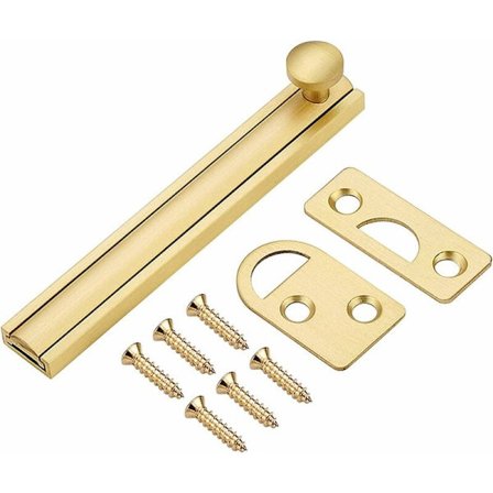 Messing Dørgreb, Skydelås, Universal Lås til Soveværelse, Bad