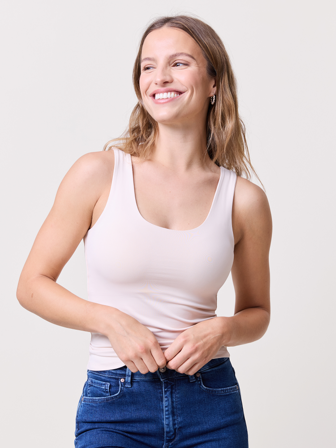 MATCH - Helena singlet - Va Vite - Str. XXL - Dame - Topper & T-skjorter - Hvit - 92% polyamid, 8% elastan