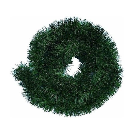 5,5 m dekorativ konstgjord grön trädgirlang - flexibel inomhus- och utomhusbruk - denna trädgirlang kommer att glädja hela familjen