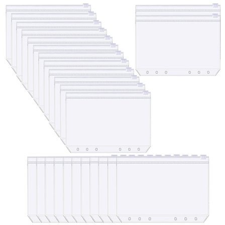 PVC 6-Håls Ringpärm med Dragkedja - A5 25-pack