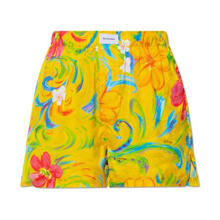 Balenciaga, Patterned shorts Geel, Dames, Maat:XS