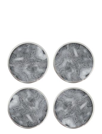 Marble Coasters 4Pcs Home Textiles Kitchen Textiles Placemats Blå Hilke Collection