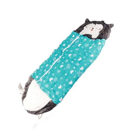 Blå Hund Formet Tyknet Børnesovesæk Praktisk Varmt Toddler Kid Tegneserie Sovesæk til Camping