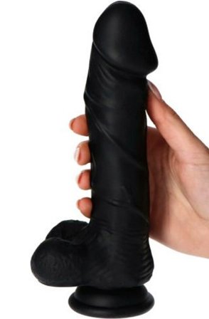 Kjøp TOYZ4LOVERS Real Safe Berry Black 23,5cm - Dildo | God pris