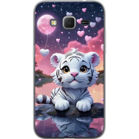 Kompatibelt Mobildeksel til Samsung Galaxy Core Prime Tigerunge rosa