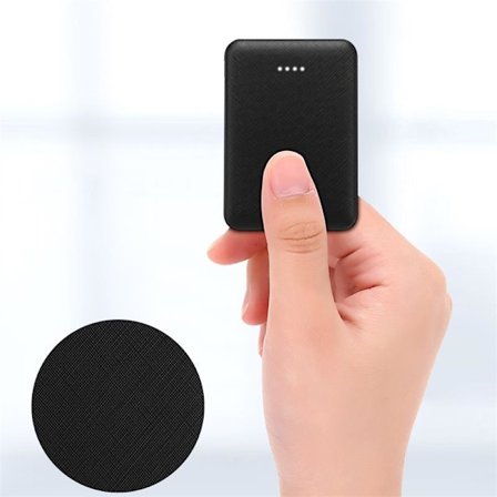 Ultratunn Powerbank 5000mAh - Svart