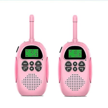 Walkie Talkie for Barn og Jenter Leke 3-10+ År 8 Kanaler Vox Scan Oppladbar Toveis Radio, 3 Km Rekkevidde, Walky Talky for Utendørs Eventyr Multi