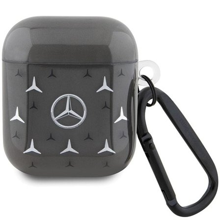 Mercedes MEA28DPMGS AirPods 1/2 skal svart/svart Large Star Pattern