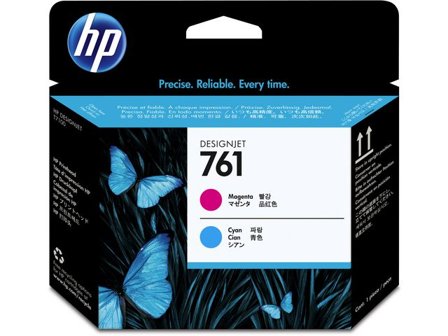 HP Skrivhuvud CH646A 761 Magenta/Cyan - Lyreco - Toner och bläck - Skrivhuvud - Skrivhuvud HP