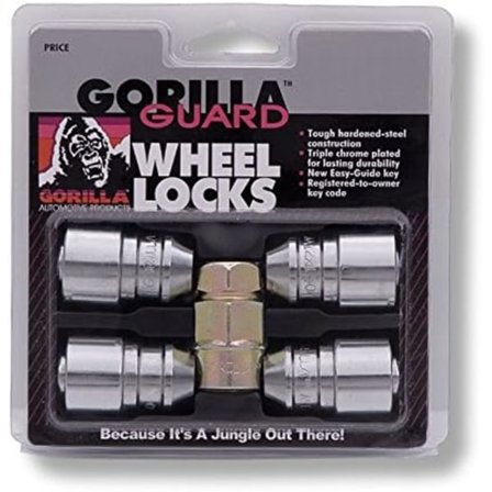 Gorilla Automotive 61631 Acorn Gorilla Guard Locks (12 mm x 1,50 trådstorlek) - paket med 4