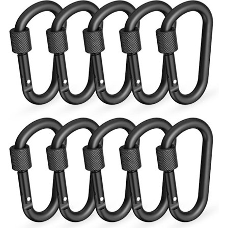 10 x Karbiinihaka lukolla -